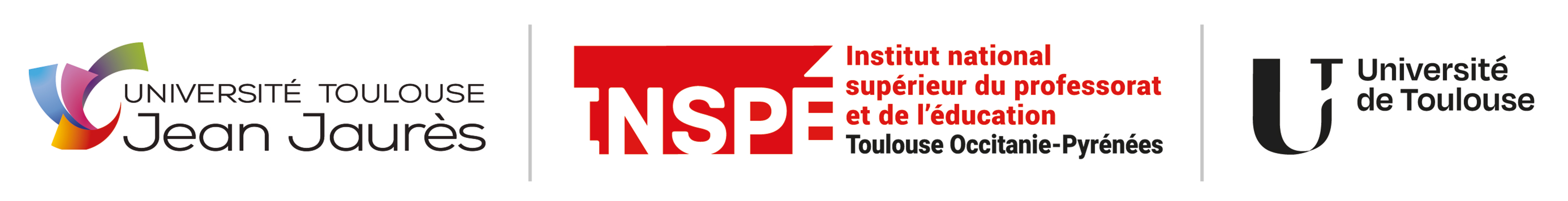 Logos de l'UT2J, de l'INSPE et de l'Université de Toulouse